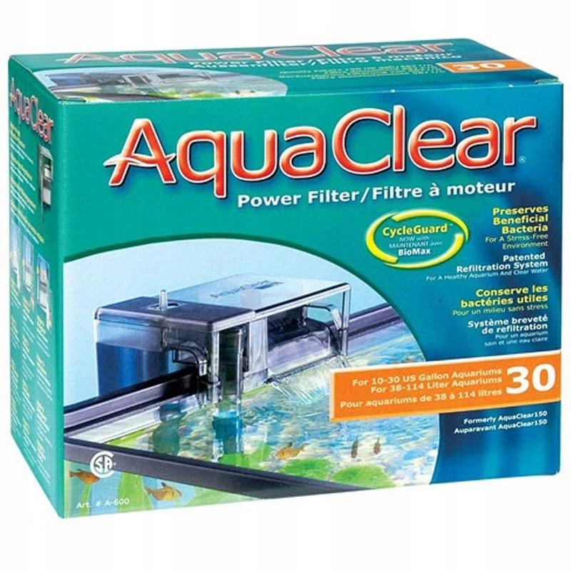 Filtr kaskadowy do akwarium AQUA CLEAR 30