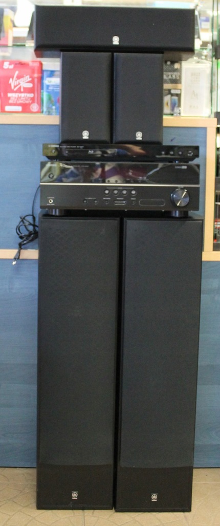 Kino domowe Yamaha HTR-2067 + BD-S477 kolumny 5.0