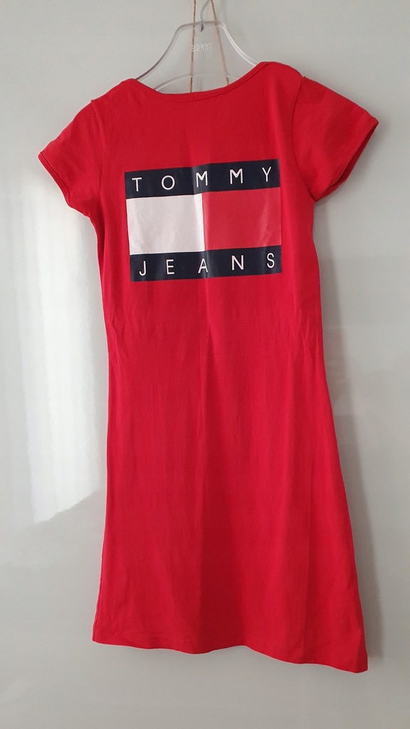 Tommy Hilfiger tunika sukienka r.36 czerwona