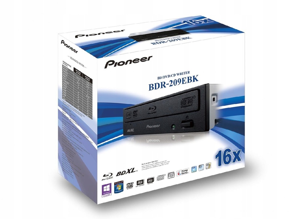 PIONEER BLU-RAY RECORDER WEW x16 Retail Black bez