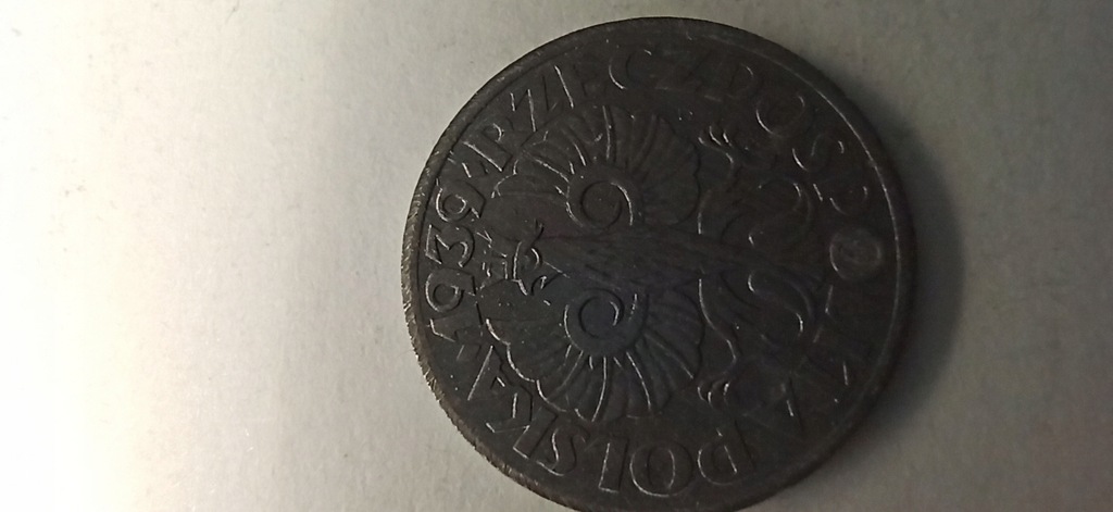 1gr-1939rok CYNK Oryginalna moneta Super stan Niski nakład rocznika