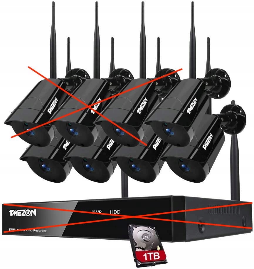 Zestaw do monitoringu Tmezon MZ-WN8820-01/EU