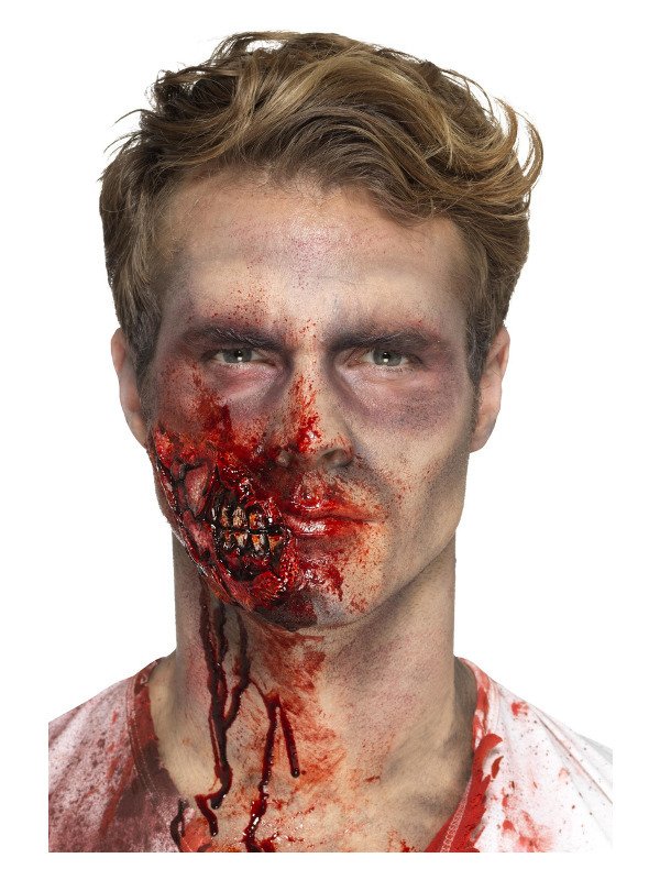 Rana otwarta zęby Zombie Halloween