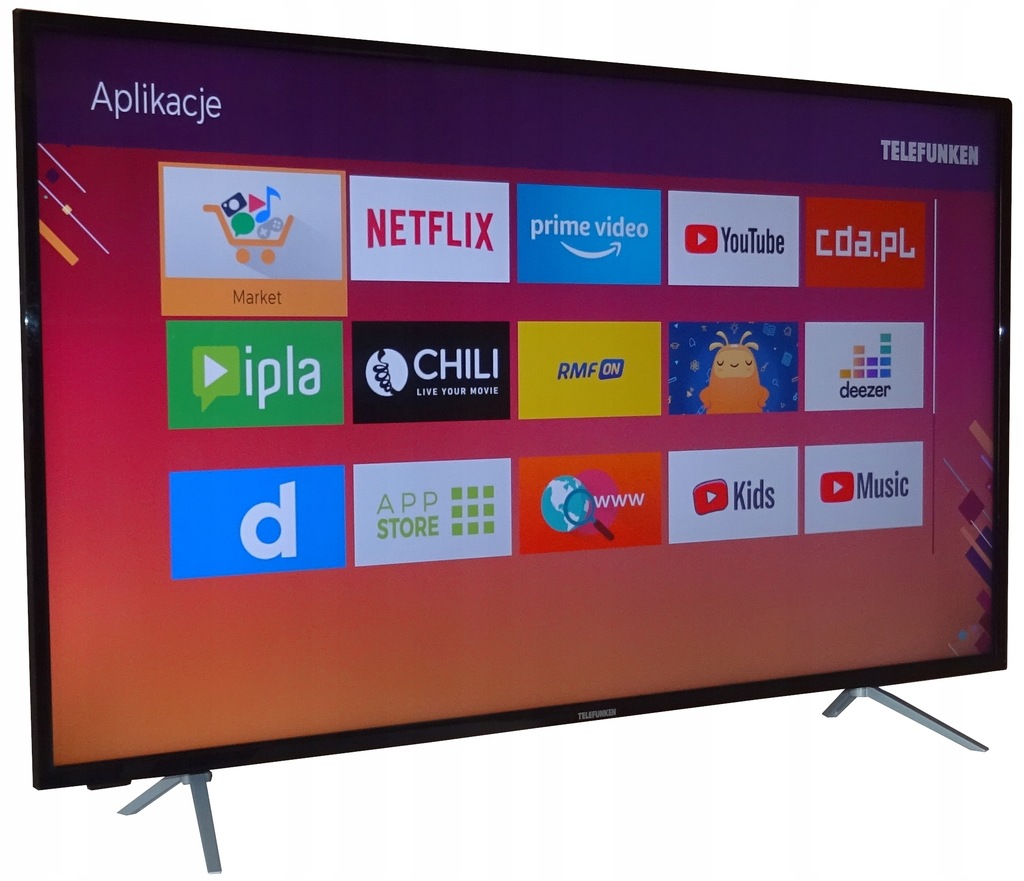 Купить SMART TV TELEFUNKEN D55V800M4CWH 4K HDR Bluetooth: отзывы, фото, характеристики в интерне-магазине Aredi.ru