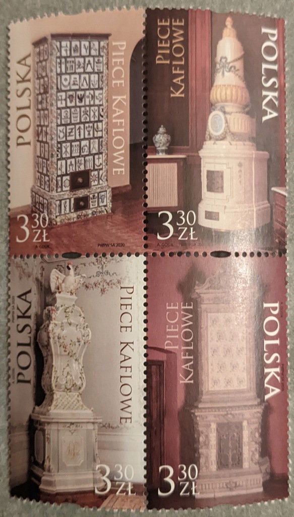 Fi 5119 Piece kaflowe czwórka nierozerwana 2