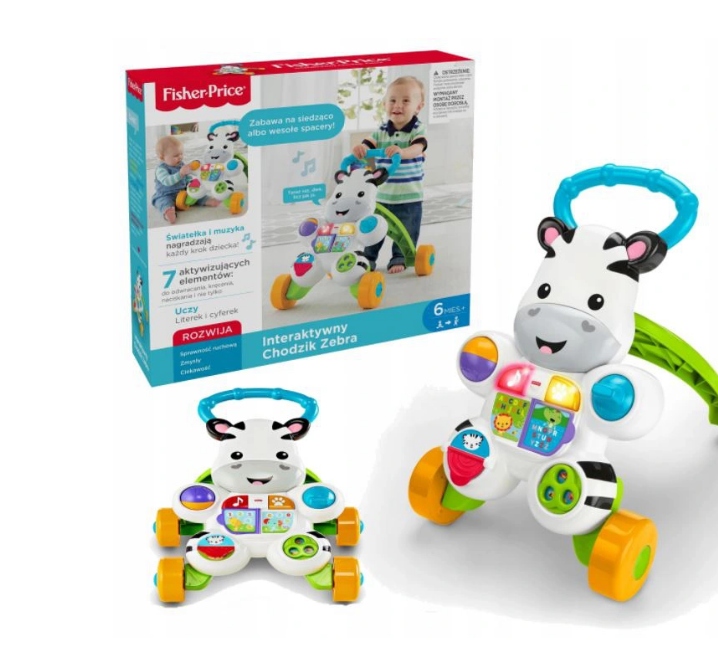 Fisher-Price Interaktywny Chodzik Zebra DPL53