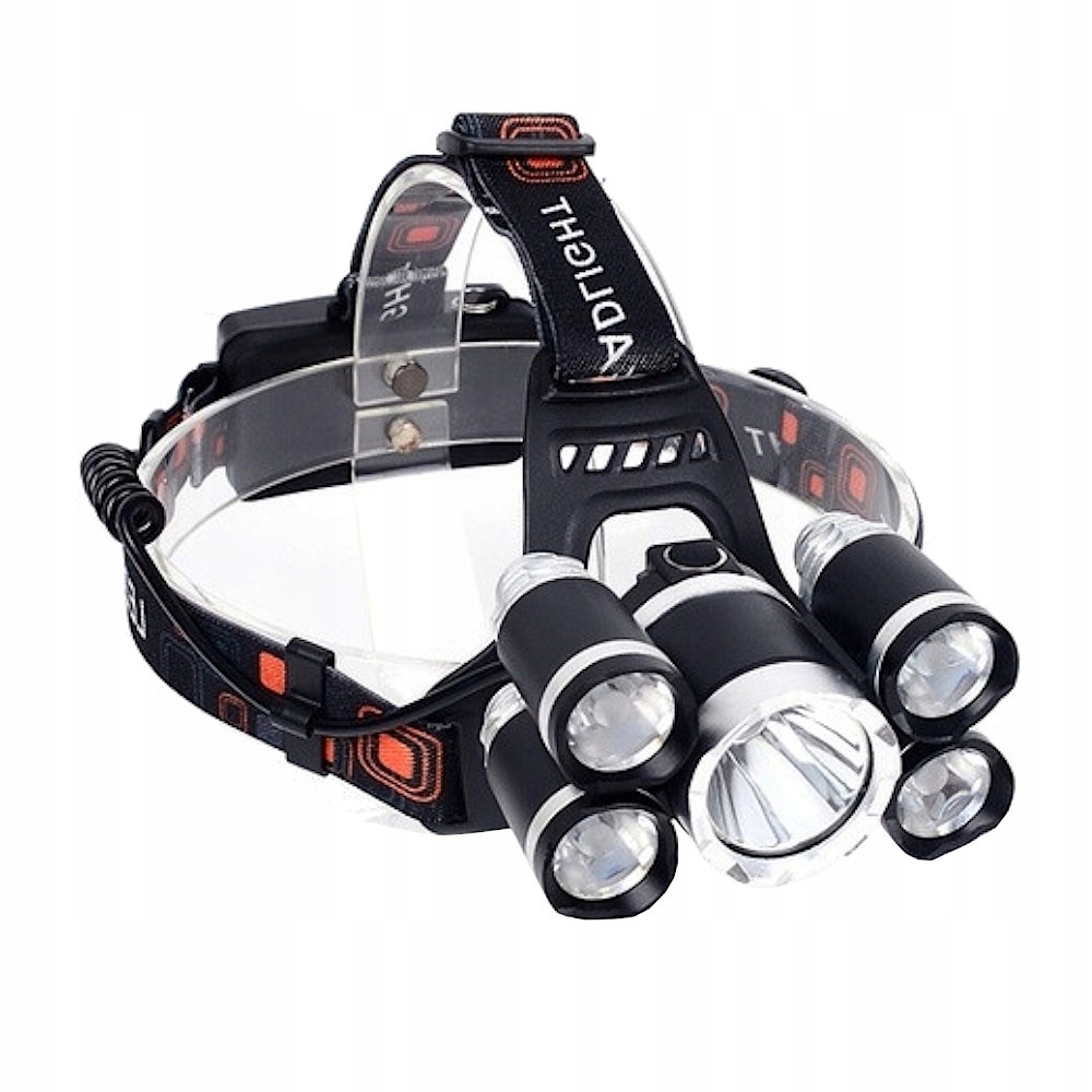 LATARKA CZOŁOWA 5 LED CREE XM-L T6 CZOŁÓWKA