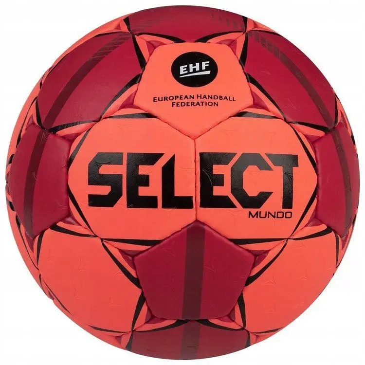 Piłka ręczna Select Mundo pomarańczowo-czerowna 1