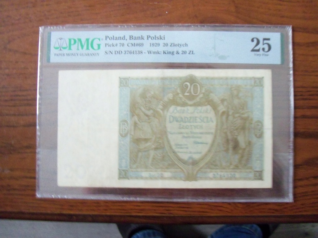 20 zł z 1929 r PMG 25