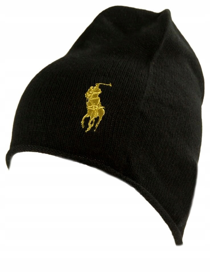 POLO RALPH LAUREN Czapka Wełna Merino METALLIC