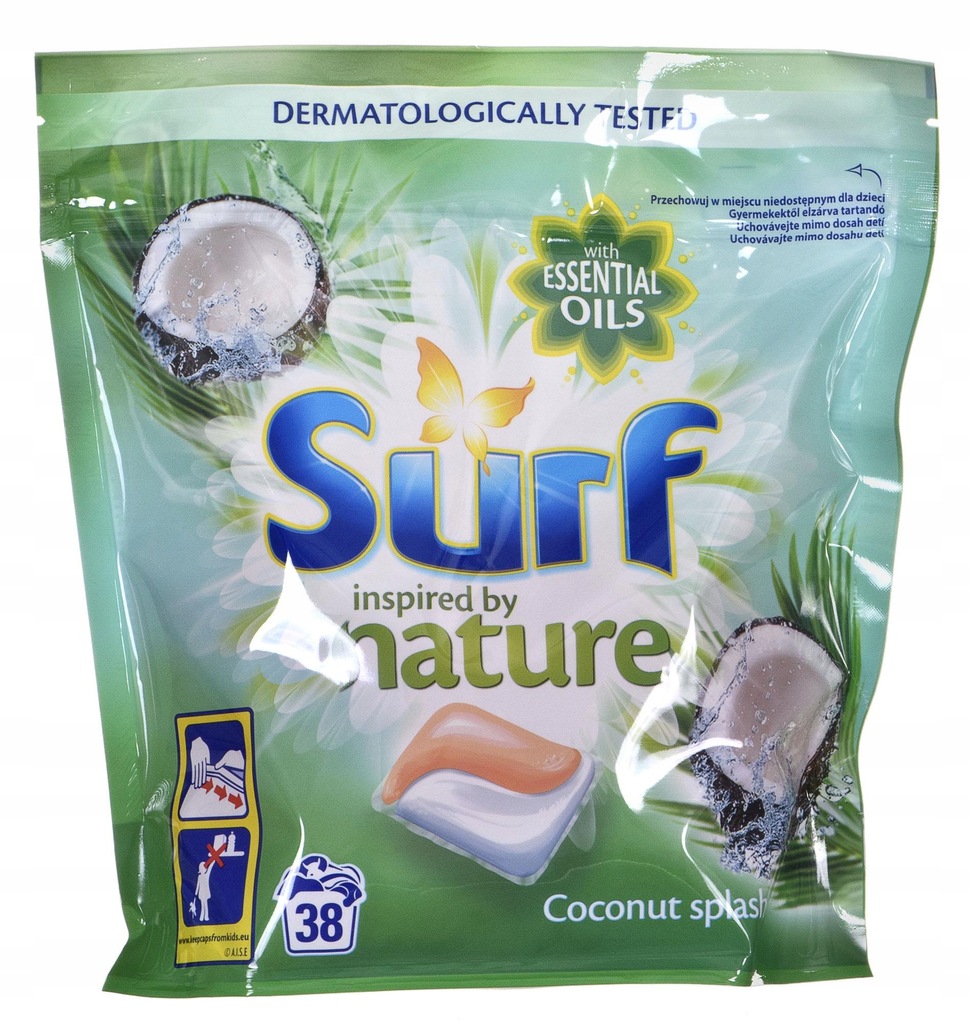 SURF Nature Kapsułki do prania Kokos 38szt