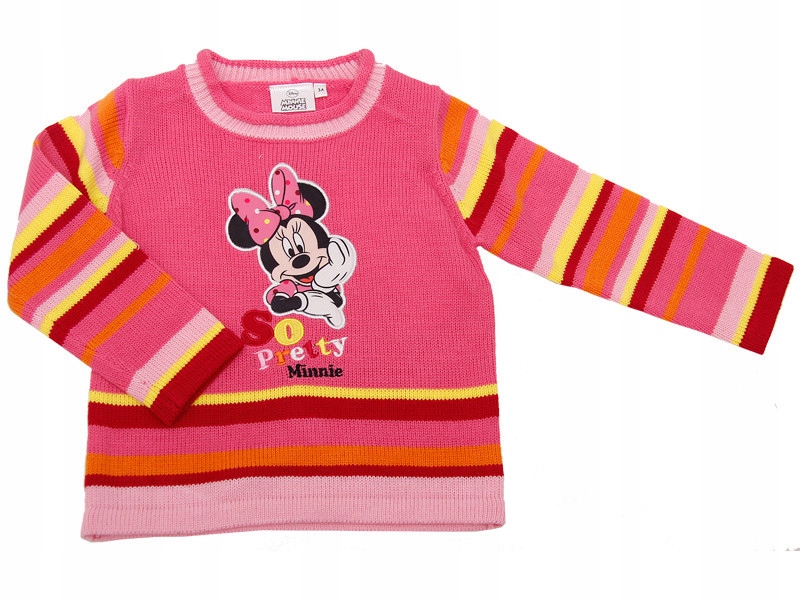 Sweter dla dziewczynki Myszka Minnie 104