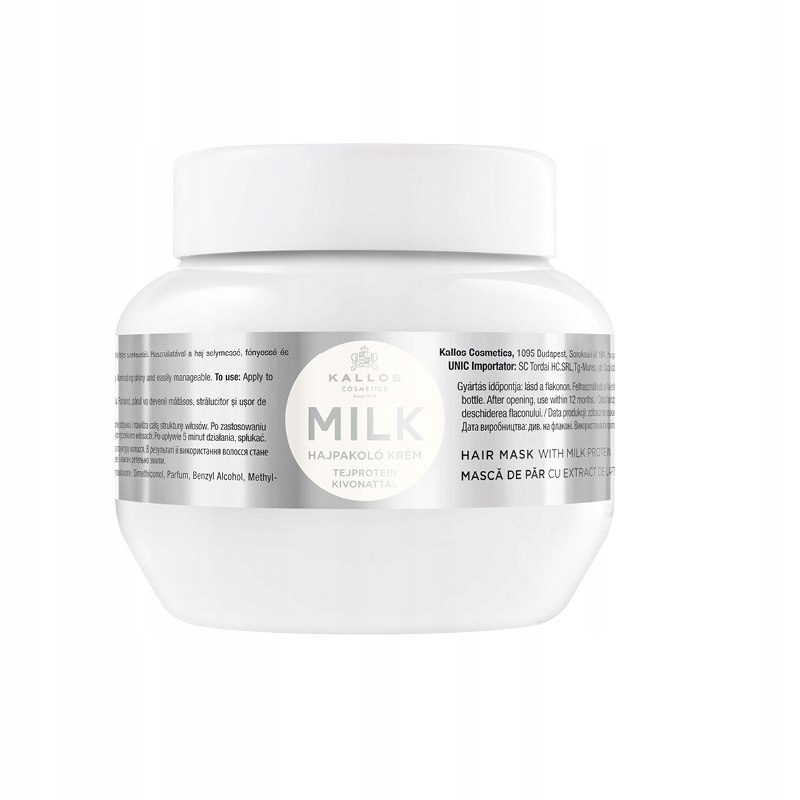 Kallos KJMN Milk Hair Mask maska do włosów z proteinami mlecznymi 275ml (P1