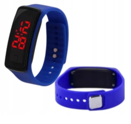 Zegarek Silikonowy Led Sportowy Opaska Niebieski 9673206727 Oficjalne Archiwum Allegro