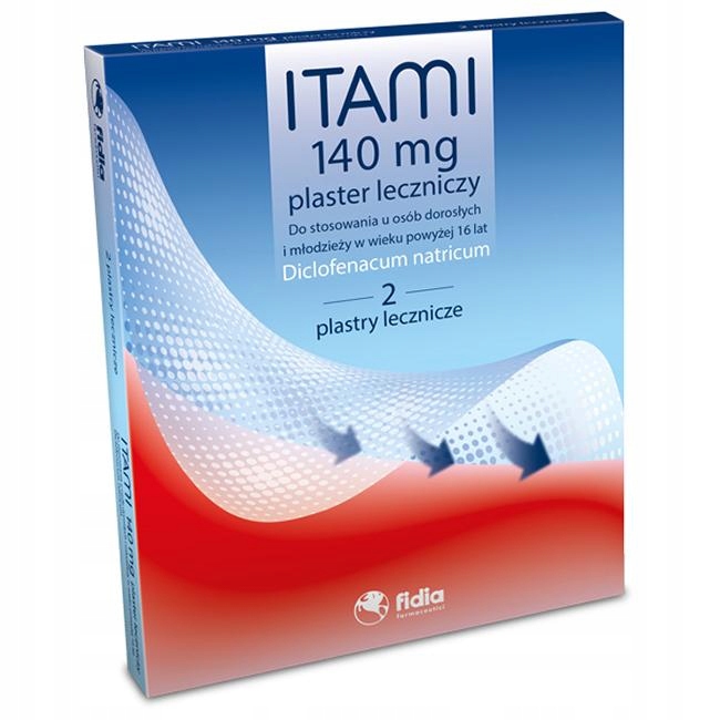 ITAMI Plaster leczniczy z diklofenakiem 140mg na skórę 2szt