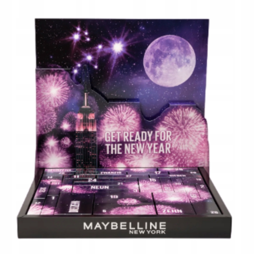 Kalendarz adwentowy Maybelline New York 31 okienek DIY