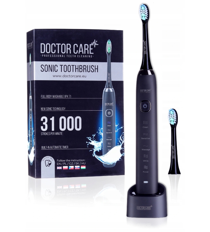 Doctor Care Szczoteczka Soniczna do Zębów Czarna