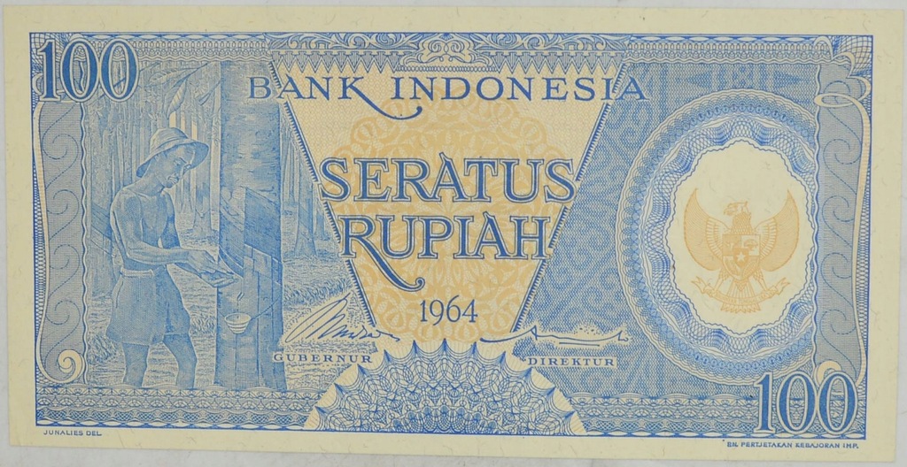11.hc.Indonezja, 100 Rupii 1964 rzadki, P.98, St.1