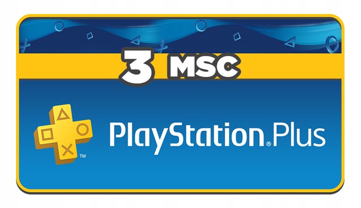 SONY PLAYSTATION PLUS 90 DNI 3 MIESIĄCE PSN PS4