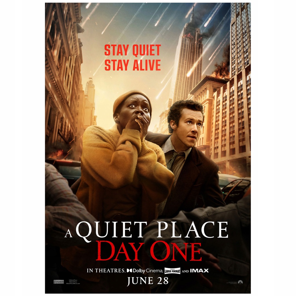 Plakat A Quiet Place Day One Ciche miejsce Dzień pierwszy