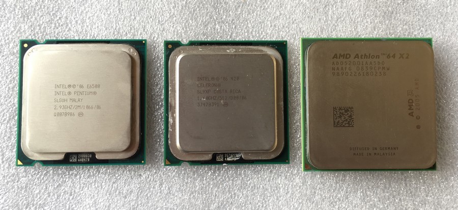 Procesory Intel Celeron Pentium AMD Athlon