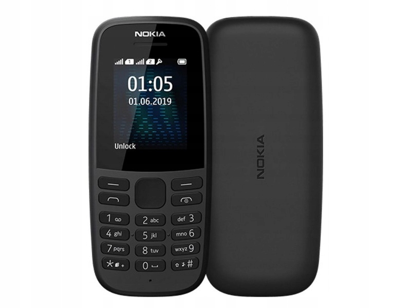 Купить Черный телефон NOKIA 105 2019 с двумя SIM-картами: отзывы, фото, характеристики в интерне-магазине Aredi.ru