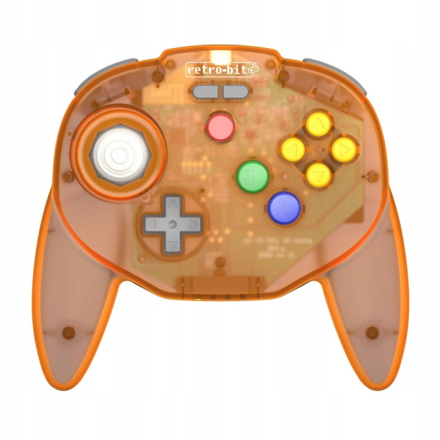 Retro-Bit Tribute64 2.4G v2 Pad PC Switch N64 Orange Hawk Limited Edition