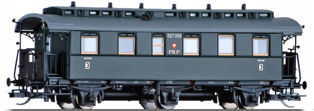 1:120 Wagon osobowy 3 klasa PKP Tillig 16047