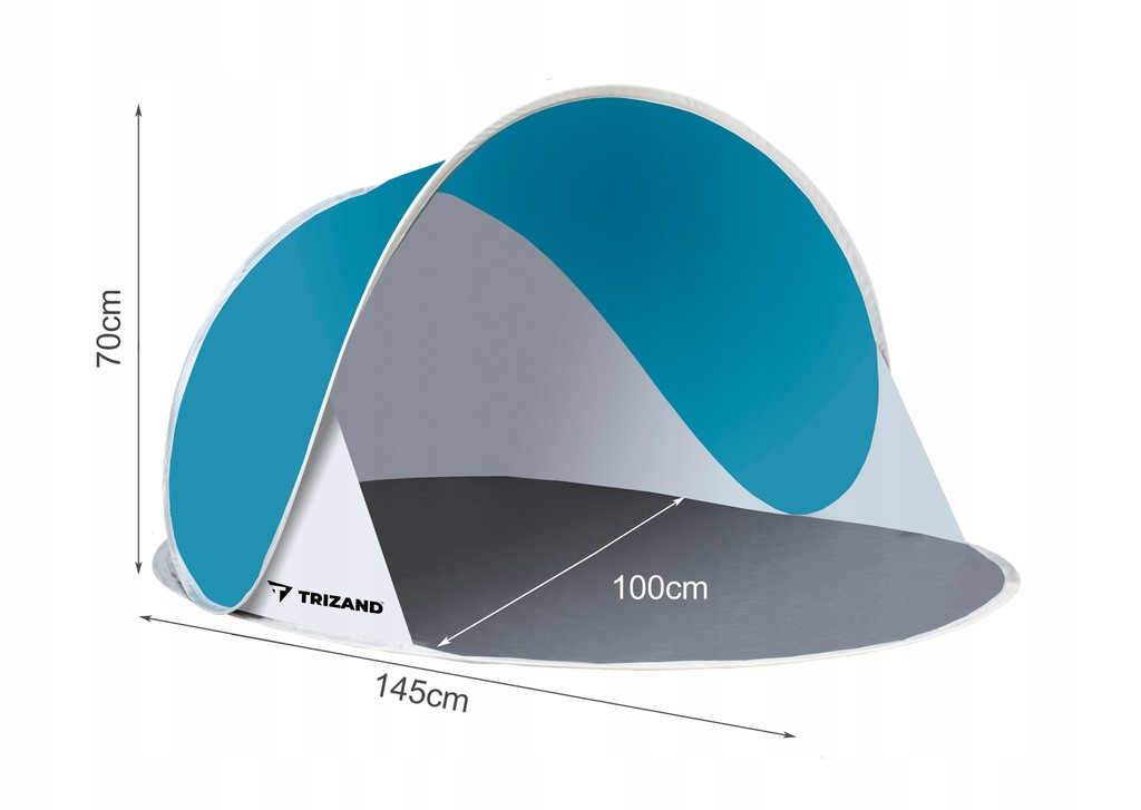 Купить Пляжная палатка с саморазвертывающимся большим УФ-экраном: отзывы, фото, характеристики в интерне-магазине Aredi.ru