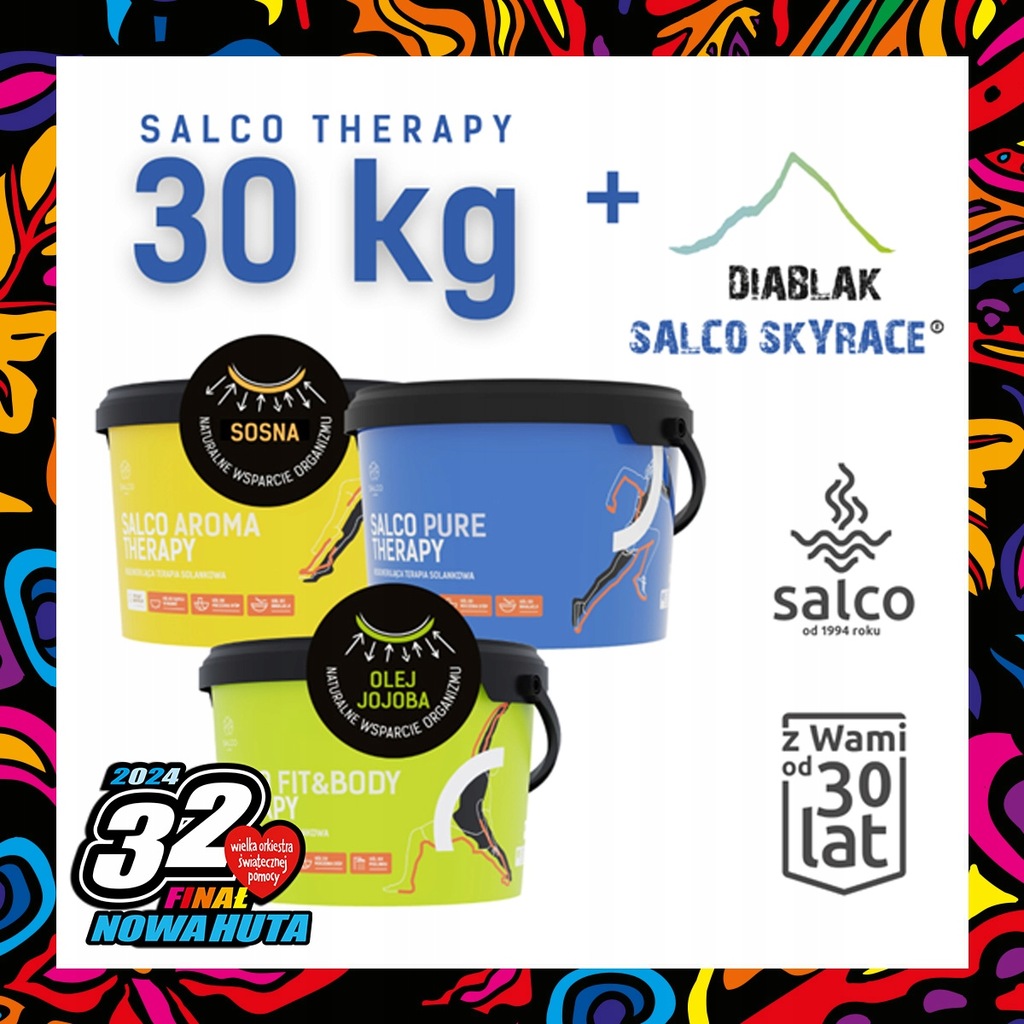 Gramy jubileuszowo: 30 kg soli Salco Therapy na 30 lat Salco