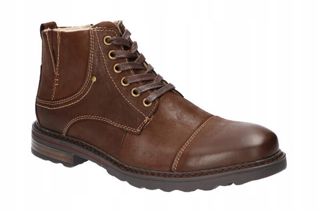 AMERICAN CY19 TRAPERY BUTY ZIMOWE SKÓRZANE COF 44