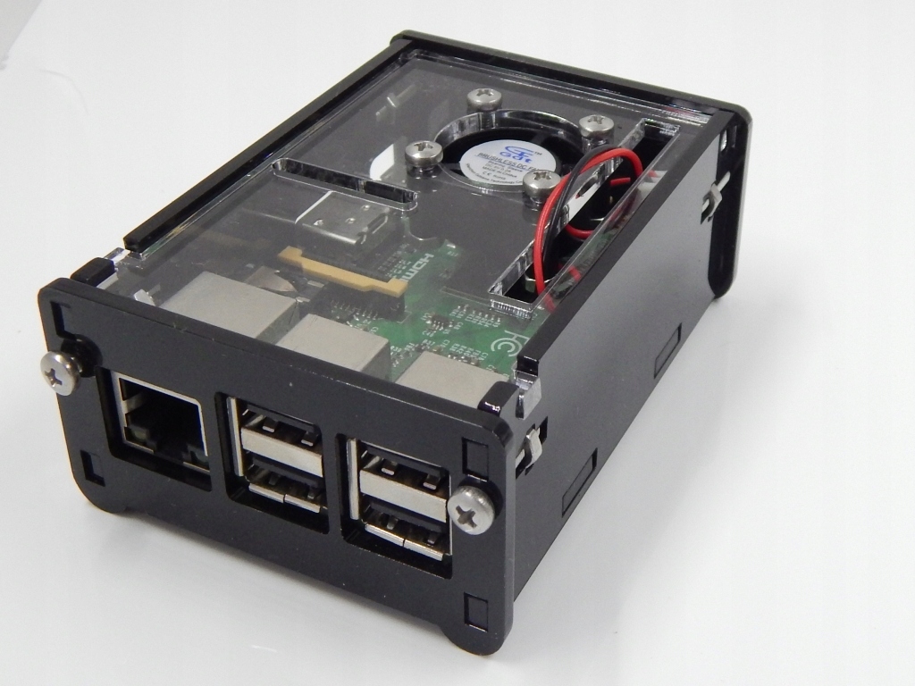 Obudowa Raspberry Pi Model 3B+/3B/2B z wentylatore