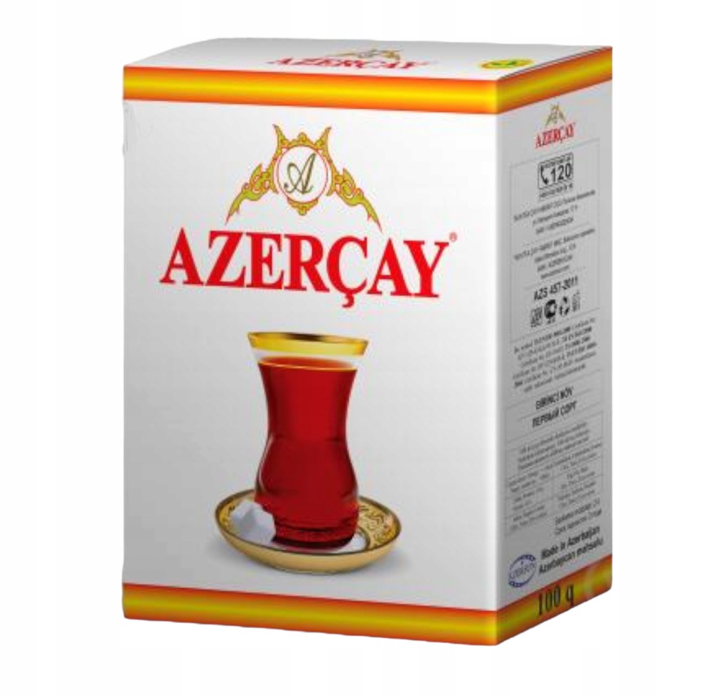 Azercay Herbata Czarna Liściasta Earl Grey 100g z bergamotem Azerbejdżan