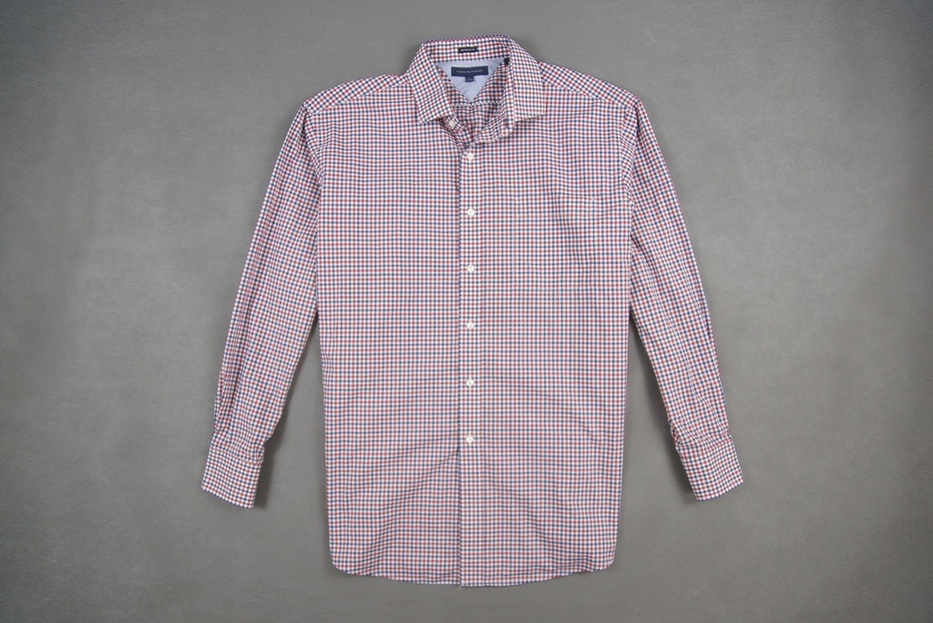 TOMMY HILFIGER - REGULAR KOSZULA W KRATKĘ - 43 XL