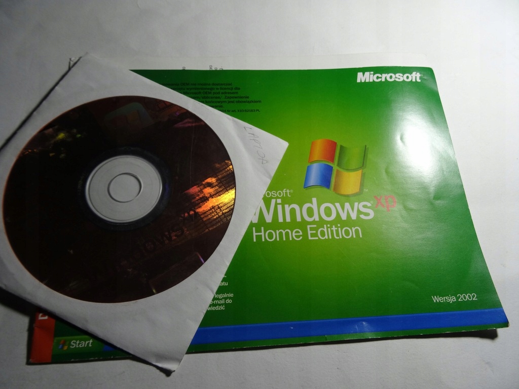 ORYGINALNY Windows XP Home Edition Wersja 2002 SP2