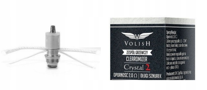 VOLISH Crystal 2 długi sznurek 2,4 ohm