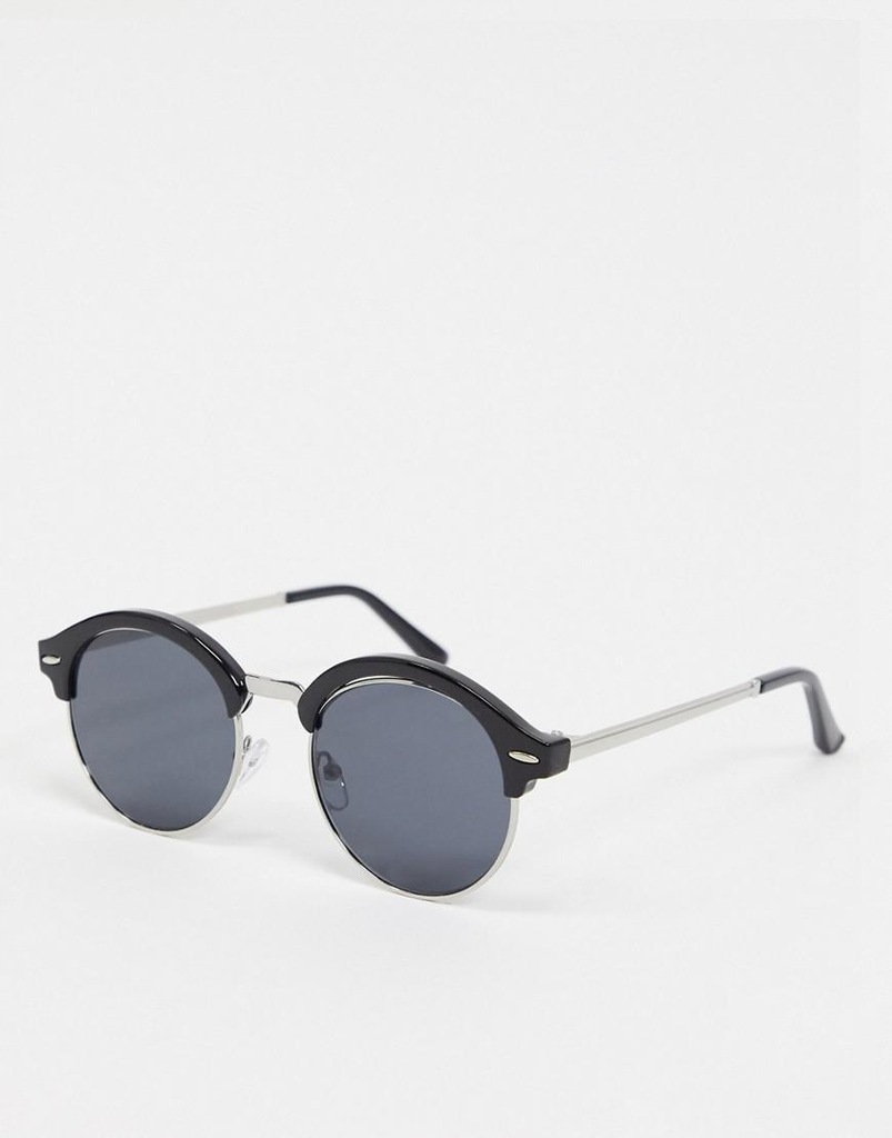 G8A020 NEW LOOK__NX1 CZARNE OKULARY RETRO