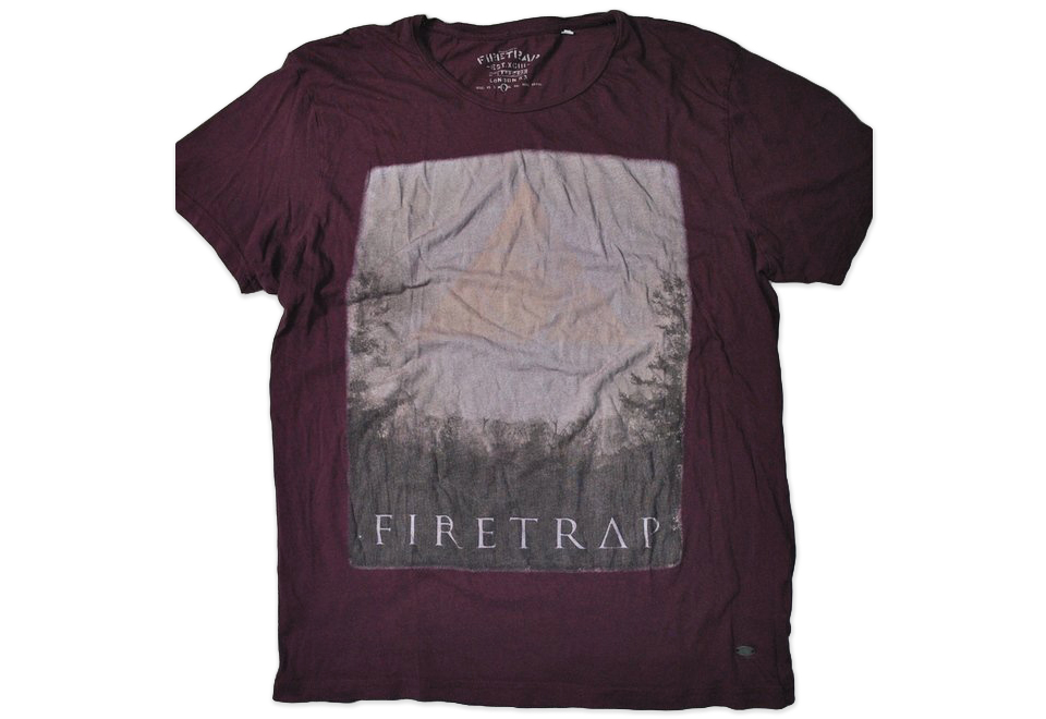 FIRETRAP MARKOWY T-SHIRT _ L ZERO WASTE