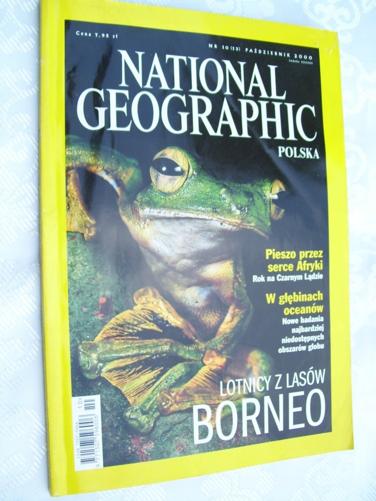 National Geographic 10/2000- żaby z Borneo