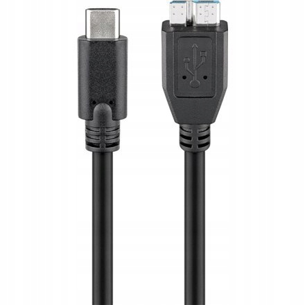 Goobay 67995 USB-C to micro-B 3.0 cable Round cabl