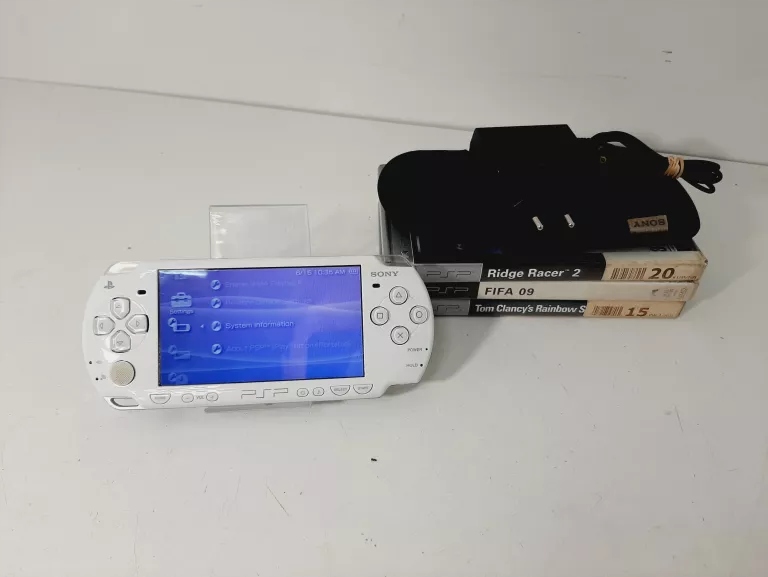 KONSOLA PSP 2000/ ŁADOWARKA 3 GRY