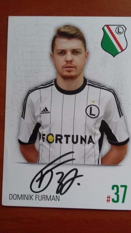 Dominik Furman  Legia Warszawa Autograf