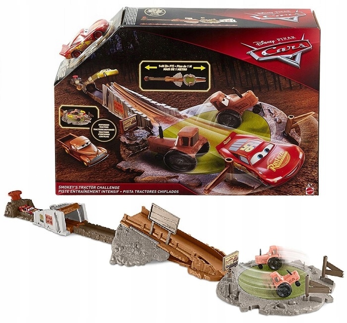 CARS zestaw RAJD PRZEZ TRAKTORY AUTA FLK03 MATTEL