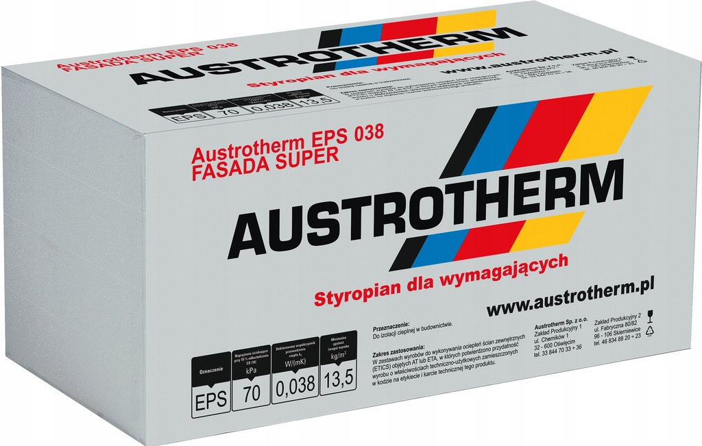 STYROPIAN AUSTROTHERM FASADA 038 10cm paczka 3m2