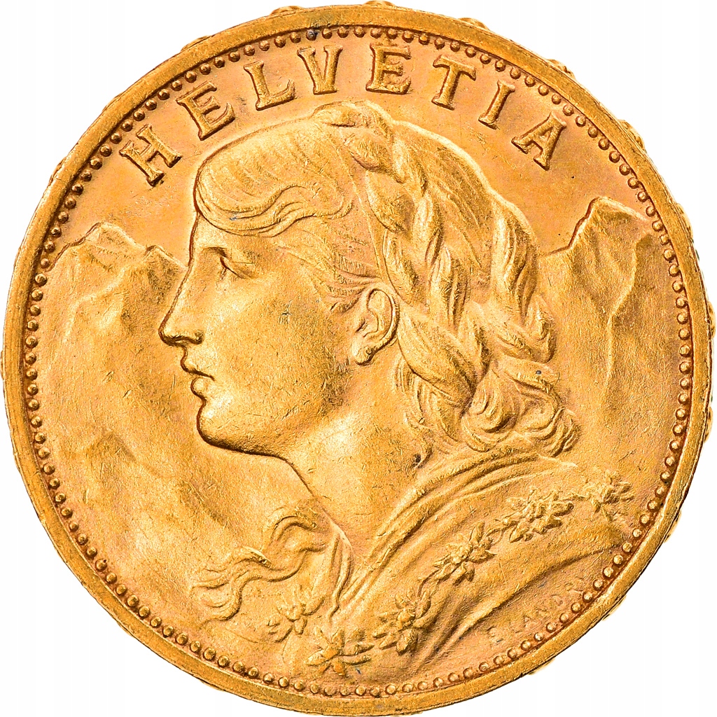 Moneta, Szwajcaria, 20 Francs, 1930, Bern, MS(60-6