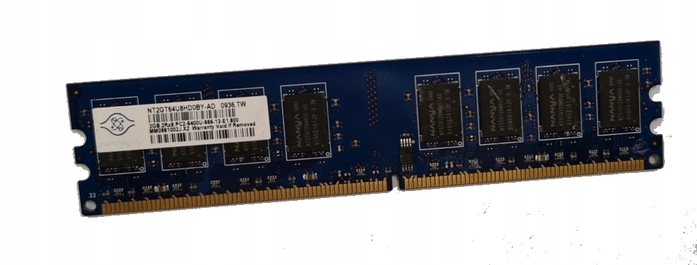 NANYA 2GB DDR2- PC2-6400-800Mhz -INTEL/AMD