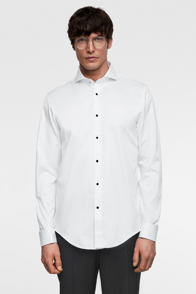 22J125 ZARA__ME5 BIAŁA ELEGANCKA KOSZULA __L