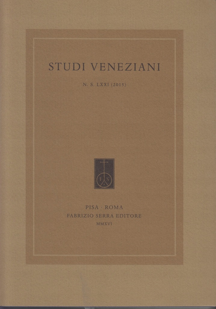 Studi Veneziani, N.S., 71