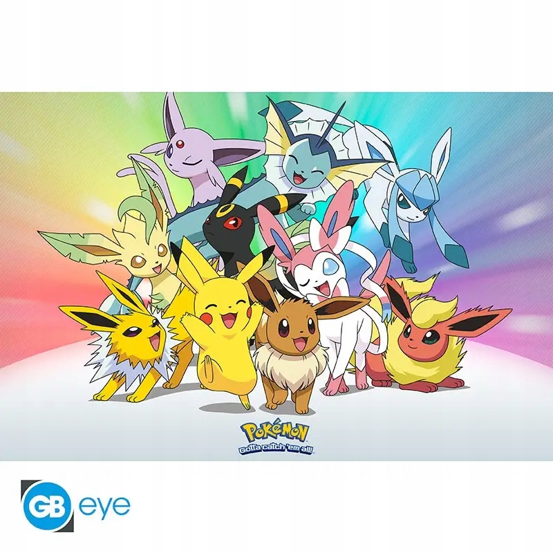 Plakat Pokemon Eevee Family 61,5 x 61