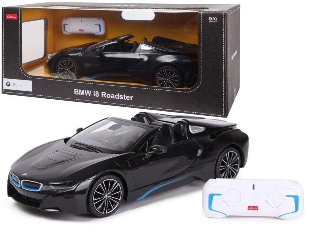 AUTO R/C BMW I8 ROADSTER RASTAR 1:12 CZARNE